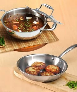 Vinod Cookware Vinod Platinum Triply Stainless Steel Combo Sets (Induction Friendly) Cookware