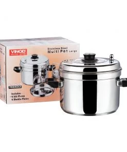Vinod Cookware Vinod Stainless Steel Multi Pot (Induction Friendly) 13 Vinod Cookware Vinod Stainless Steel Multi Pot (Induction Friendly)