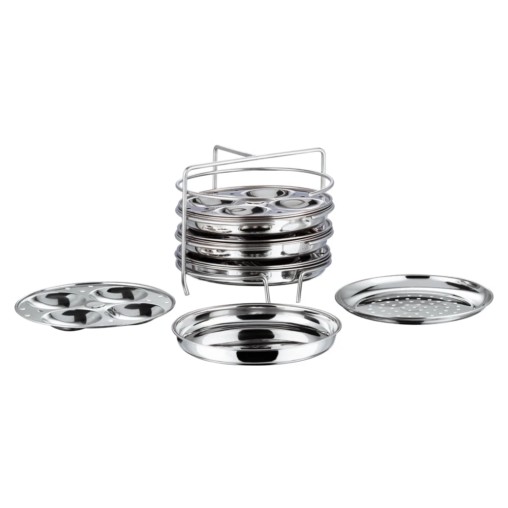 Vinod Cookware Vinod Stainless Steel Multi Pot (Induction Friendly) 6 Vinod Cookware Vinod Stainless Steel Multi Pot (Induction Friendly)