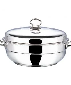 Vinod Cookware Cookware Vinod Stainless Steel Multi Kadai - 26 Cm (Induction Friendly)