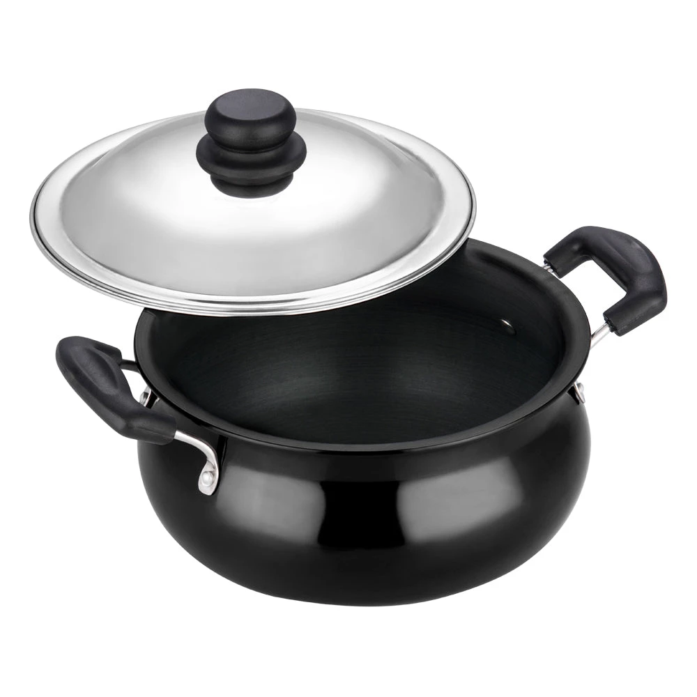 Vinod Cookware Vinod Hard Anodised Handi With Lid Cookware 3 Vinod Cookware Vinod Hard Anodised Handi With Lid Cookware