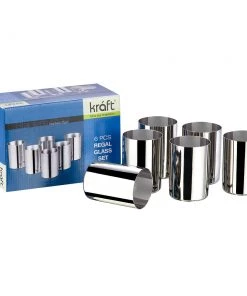 Vinod Cookware Vinod - Kraft Regal Glass Set - 6 Pc Kraft Serveware