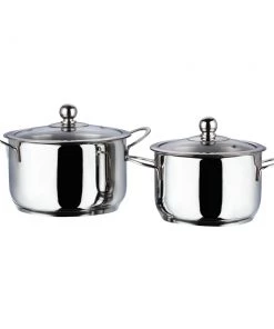 Vinod Cookware Cookware Vinod Stainless Steel Tuscany Combo Set With Lid (Induction Friendly)