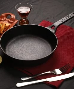 Vinod Cookware Vinod Legacy Pre - Seasoned Cast Iron Frypan (Induction Friendly)