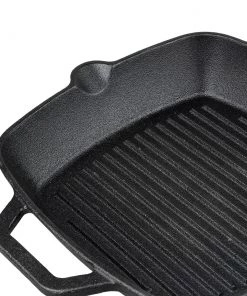 Vinod Cookware Vinod Legacy Pre - Seasoned Cast Iron Square Griddle - 24 Cm (Induction Friendly) 9 Vinod Cookware Vinod Legacy Pre - Seasoned Cast Iron Square Griddle - 24 Cm (Induction Friendly)
