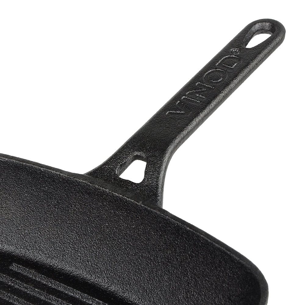 Vinod Cookware Vinod Legacy Pre - Seasoned Cast Iron Square Griddle - 24 Cm (Induction Friendly) 6 Vinod Cookware Vinod Legacy Pre - Seasoned Cast Iron Square Griddle - 24 Cm (Induction Friendly)