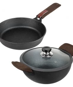 Vinod Cookware Vinod Legacy Pre-Seasoned Cast Iron Combo Set (Induction Friendly)