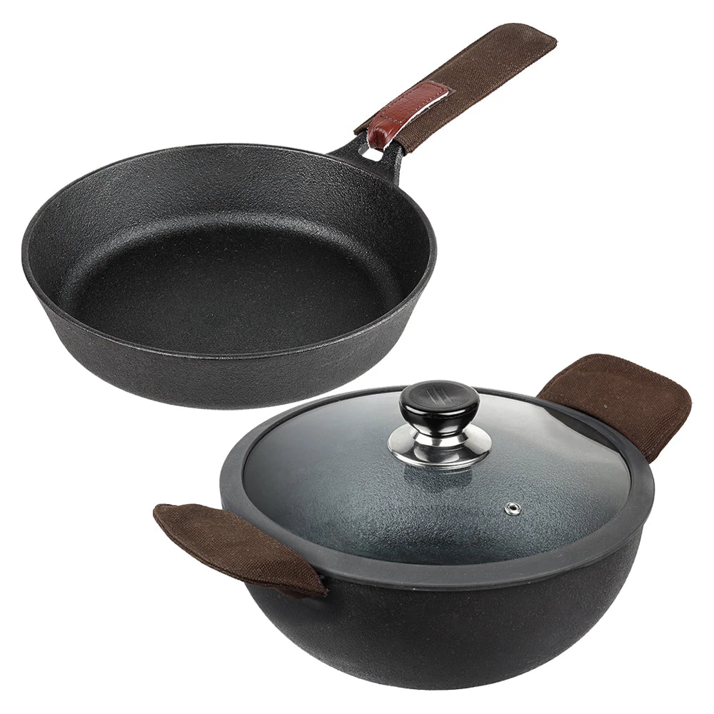 Vinod Cookware Vinod Legacy Pre-Seasoned Cast Iron Combo Set (Induction Friendly) 4 Vinod Cookware Vinod Legacy Pre-Seasoned Cast Iron Combo Set (Induction Friendly)