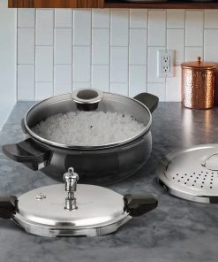 Vinod Cookware Pressure Cookers Vinod - Kraft Hard Anodised Magic Pressure Cooker (Induction Friendly)