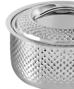 Vinod Cookware Vinod - Kraft Stainless Steel Hammered Casserole 15 Vinod Cookware Vinod - Kraft Stainless Steel Hammered Casserole