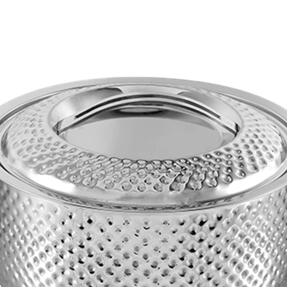 Vinod Cookware Vinod - Kraft Stainless Steel Hammered Casserole 6 Vinod Cookware Vinod - Kraft Stainless Steel Hammered Casserole