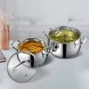 Vinod Cookware Vinod Stainless Steel Almaty Casserole Set (Induction Friendly) Cookware 2 Vinod Cookware Vinod Stainless Steel Almaty Casserole Set (Induction Friendly) Cookware