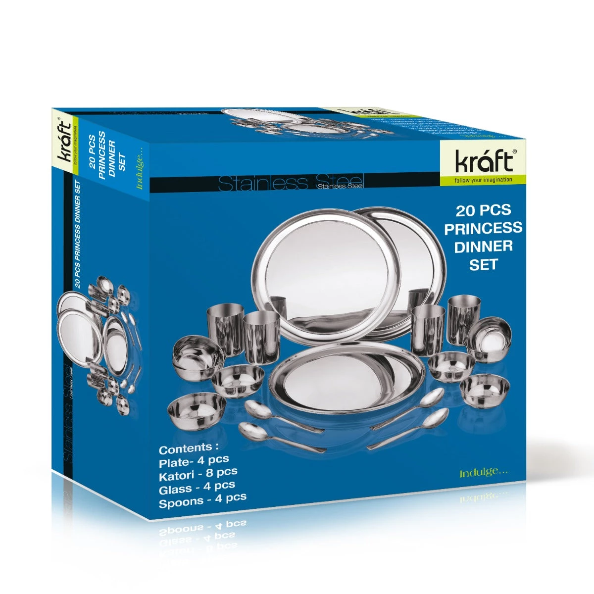 Vinod Cookware Kraft Serveware Vinod - Kraft Princess Dinner Set - 20 Pc 8 Vinod Cookware Kraft Serveware Vinod - Kraft Princess Dinner Set - 20 Pc