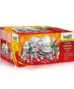Vinod Cookware Vinod - Kraft Premium Dinner Set - 41 Pc
