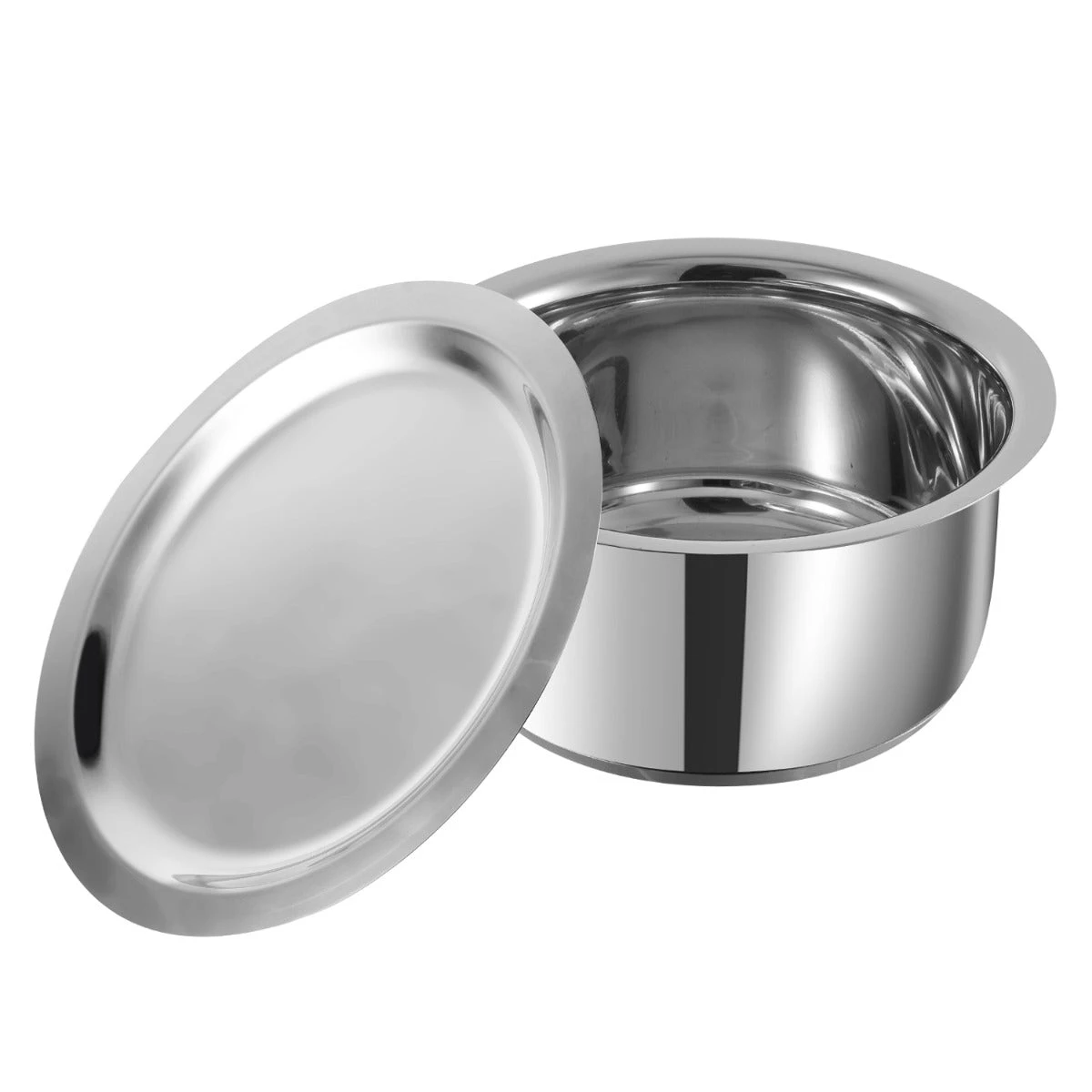 Vinod Cookware Vinod Capsule Bottom Tope (1.4 Litre) With Lid & Regaular Saucepan (0.8 Litre) (Induction Friendly) Cookware 6 Vinod Cookware Vinod Capsule Bottom Tope (1.4 Litre) With Lid & Regaular Saucepan (0.8 Litre) (Induction Friendly) Cookware