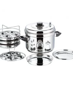 Vinod Cookware Vinod Stainless Steel Multi Pot (Induction Friendly) 12 Vinod Cookware Vinod Stainless Steel Multi Pot (Induction Friendly)