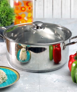 Vinod Cookware Vinod Stainless Steel Roma Casserole (Induction Friendly)