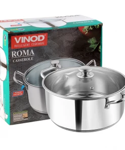 Vinod Cookware Vinod Stainless Steel Roma Casserole (Induction Friendly)