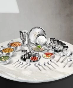 Vinod Cookware Kraft Serveware Vinod - Kraft Shagun Dinner Set 51 Pc + 6 Vati Free