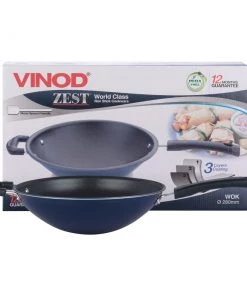Vinod Cookware Vinod Zest Non Stick Wok - 28 Cm Cookware