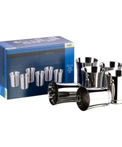 Vinod Cookware Vinod - Kraft Pari Glass Set - 6 Pc Kraft Serveware