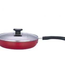 Vinod Cookware Vinod Zest Non Stick Deep Frypan With Glass Lid (Induction Friendly) Cookware
