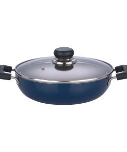 Vinod Cookware Vinod Zest Non Stick Kadai With Lid Cookware