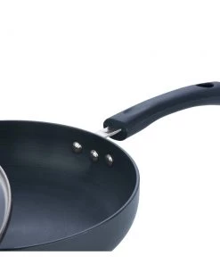 Vinod Cookware Vinod Hard Anodised Deep Frypan With Glass Lid - 24 Cm (Induction Friendly) 9 Vinod Cookware Vinod Hard Anodised Deep Frypan With Glass Lid - 24 Cm (Induction Friendly)