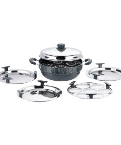 Vinod Cookware Cookware Vinod Hard Anodised Multi Kadai - 26 Cm (Induction Friendly)