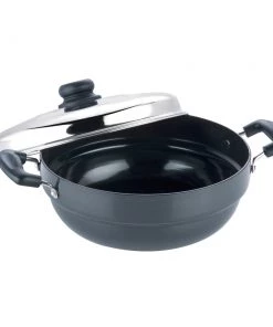 Vinod Cookware Cookware Vinod Hard Anodised Multi Kadai - 26 Cm (Induction Friendly)