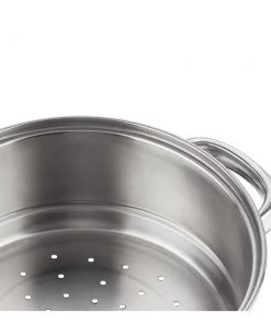 Vinod Cookware Vinod Stainless Steel 2 Tier Steamer With Lid (Induction Friendly) Cookware