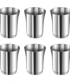 Vinod Cookware Vinod - Kraft Pari Glass Set - 6 Pc Kraft Serveware